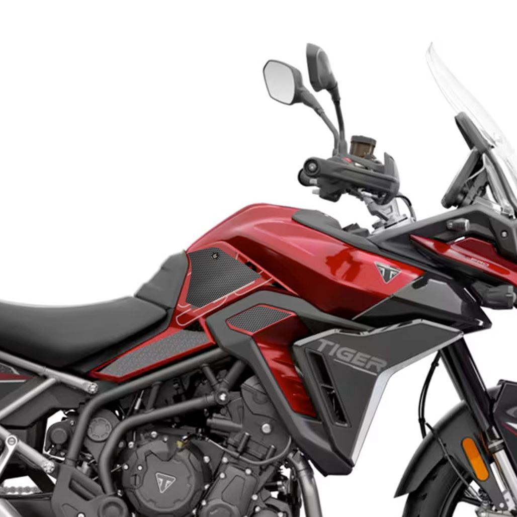 Triumph Tiger 900 2024 + Black Eazi-Grip Streamline Tank Grip Traction Pads