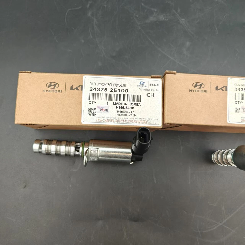 OEM 243552E100 243752E100 VVT OCV Soleno Valve 2PC Set 2.0L Hyundai&Kia Elantr - Image 3 of 4