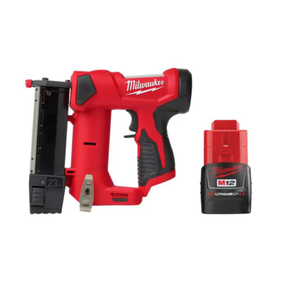 Cordless Pin Nailer Kit 12V 23-Gauge Compact 2 Ah Battery Professional Carpenter