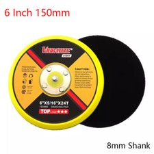 6 Inch 150mm DA Sanding Pad M8 5/16" 24 Hook Loop Backing Sander for Vibratite