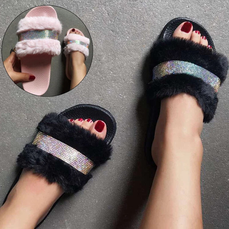 Fluffy twist slippers outlet