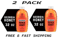 Pack of 2- Nature Nate's Georgia Honey: 100 Pure, Raw and Unfiltered Honey