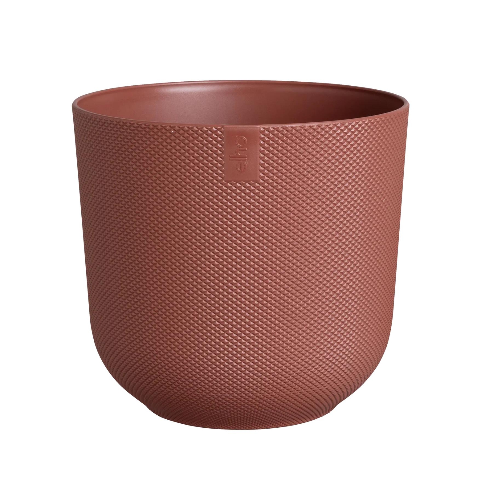 Elho Jazz Recycled Plastic Large Round Plant Pot - Red - 26cm