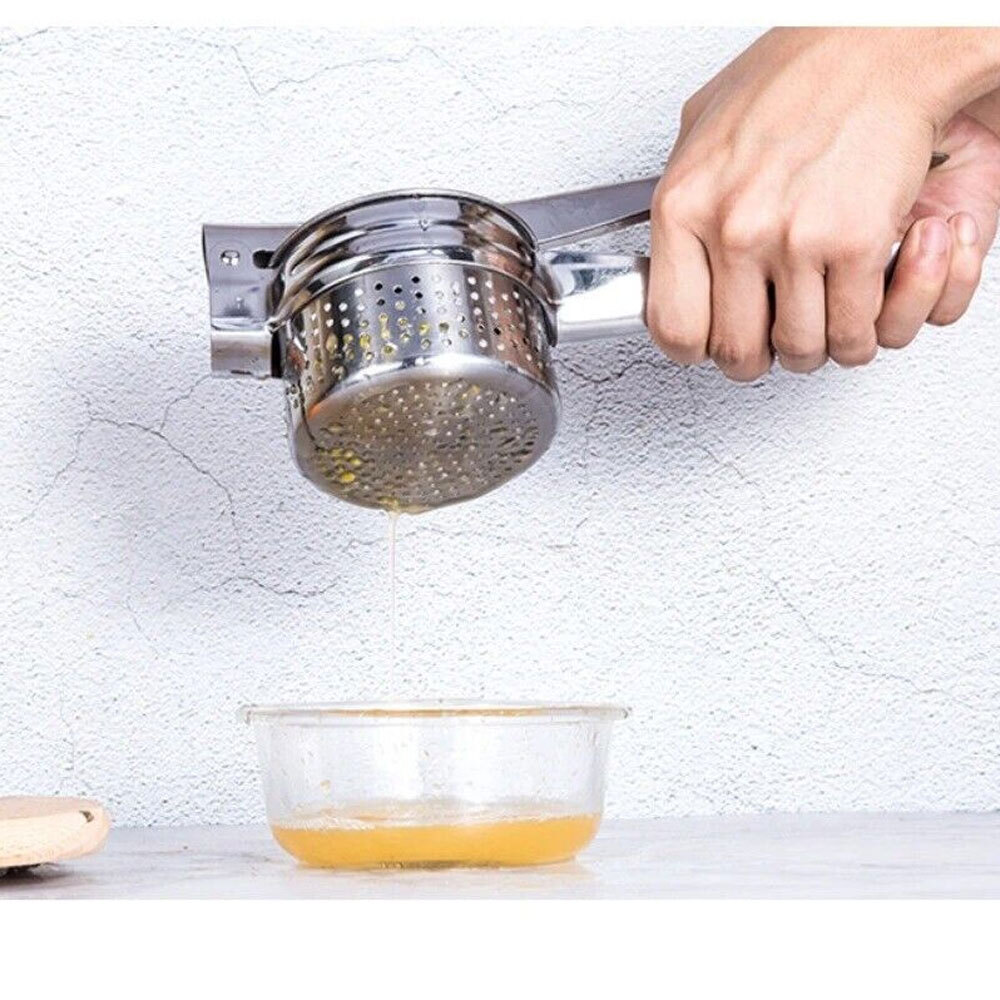 Stainless Steel Potato Ricer & No Lumps Potato Masher Masher Large