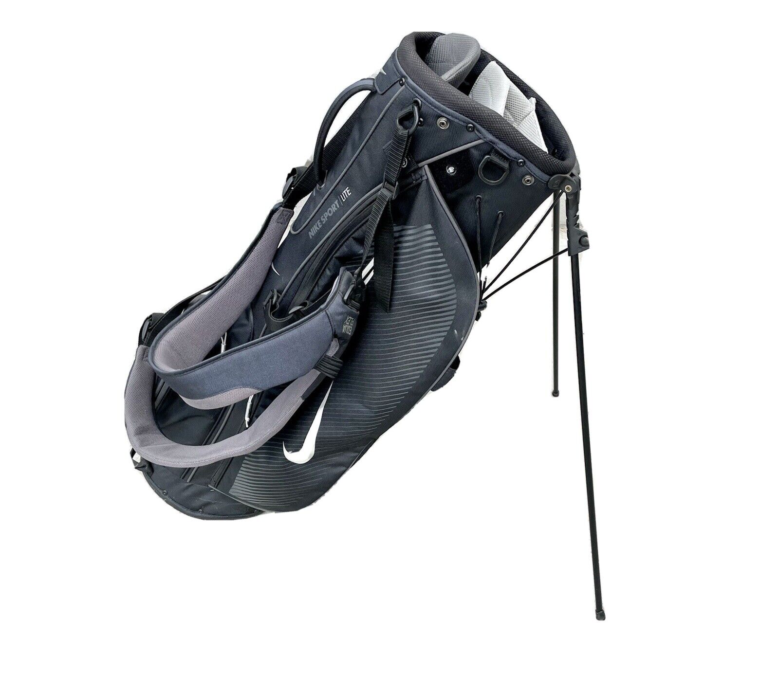 Nike Sport Lite Golf Bag 5Way | Double Strap | Black / Dark Blue | eBay