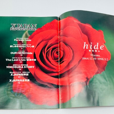 X JAPAN Forever hide Vintage Magazine 1998 yoshiki | eBay
