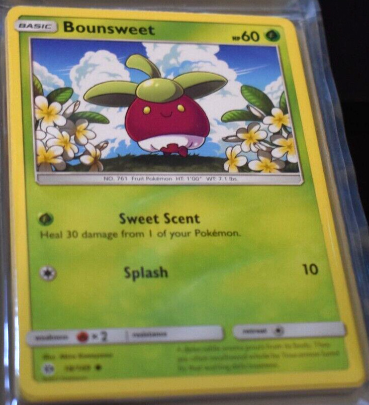 Bounsweet # 18/149 Sun & Moon Base Set Pokemon Trading TCG Game Cards NM/MINT