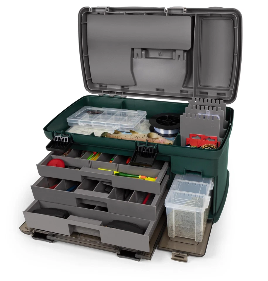 NORMANI XXL Angelkiste Angeltasche Angelbox Multifunktions Gerätekasten Angelkasten