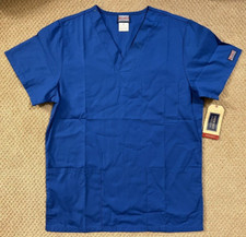 Cherokee Blue Scrub TOP ONLY - XS
