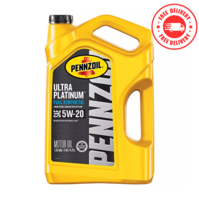 Pennzoil Ultra Platinum 5W-20 Full Synthetic Motor Oil, 5 Quart