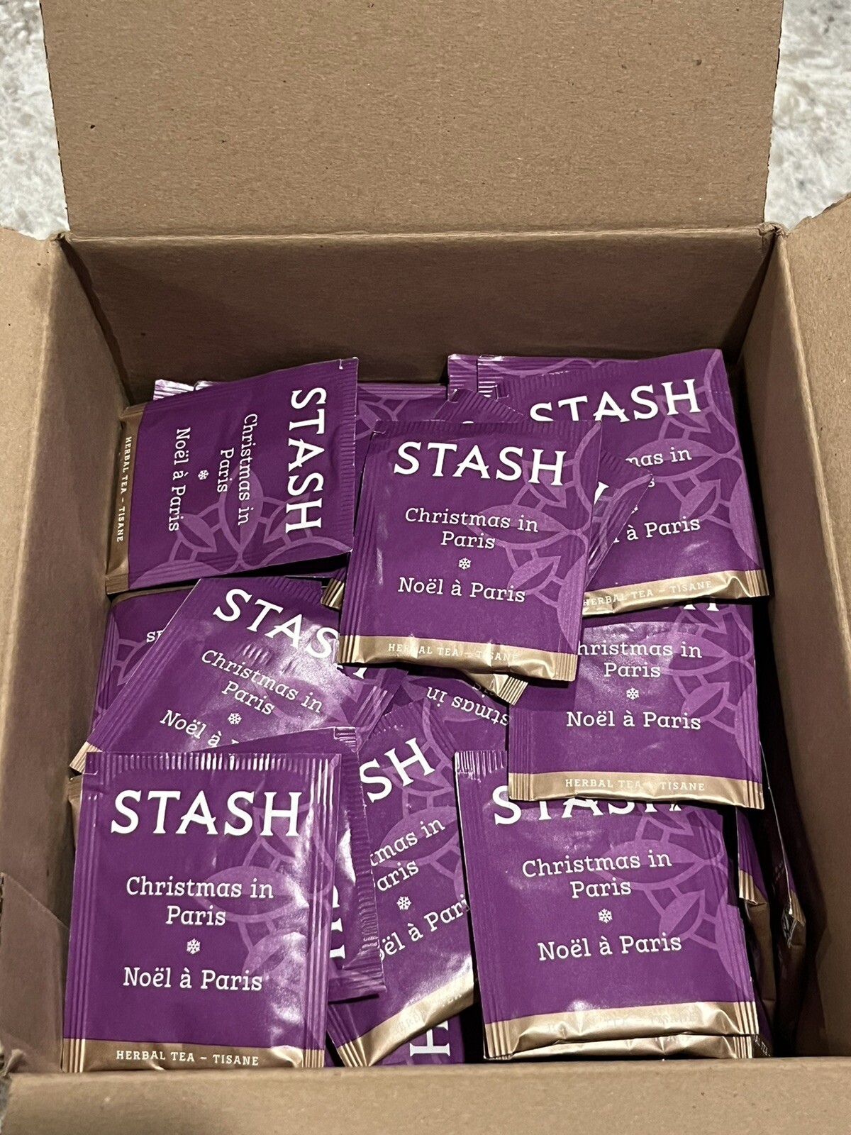 100-Ct Stash "Christmas in Paris" Herbal Tea Non-GMO 10/19/2026