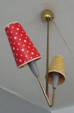 POLKA DOT 50s Deckenlampe SPUTNIK tütenlampe stilnovo 50er 60er vintage retro