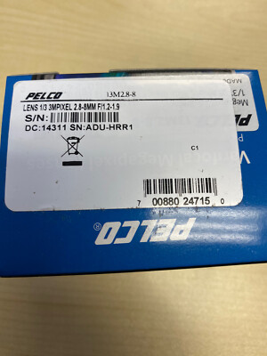Pelco 13M2-8-8 1/3'' 2.8-8mm Varifocal Auto Iris Lens