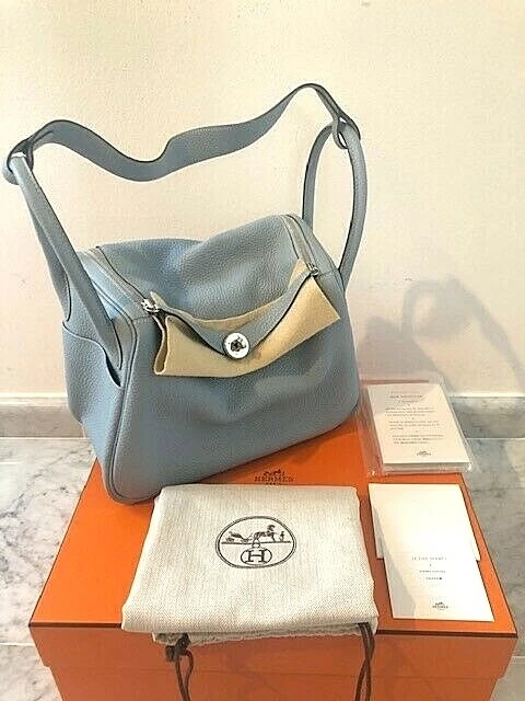 Hermes Birkin 25 Bag j7 Blue Lin Clemence