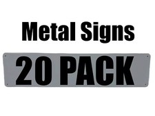 Blank Metal Signs for Print Wall Decor Sign DIY Projects UV Printing - 20 Pack