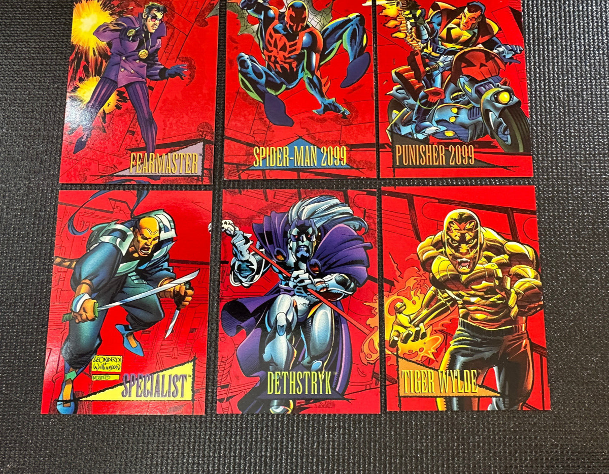 1993 Marvel Universe Series IV - Red Foil Inserts - Complete Set
