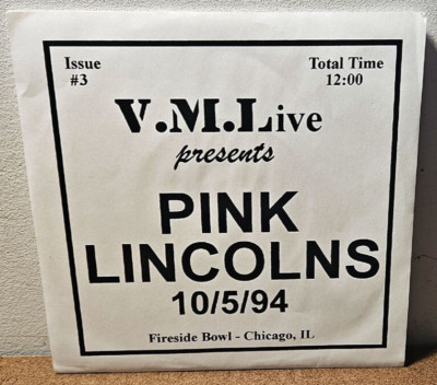 PINK LINCOLNS Live At Fireside Bowl 7'' Ep PUNK ROCK Hardcore USED 1st Pressing