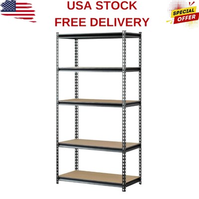 Muscle Rack 36''Wx18''Dx60''H 5-Tier Steel Storage Shelving Garage Rack Unit 800lbs