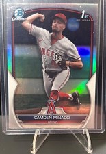 Camden Minacci 2023 Bowman Draft 1st Bowman Refractor Los Angeles Angels