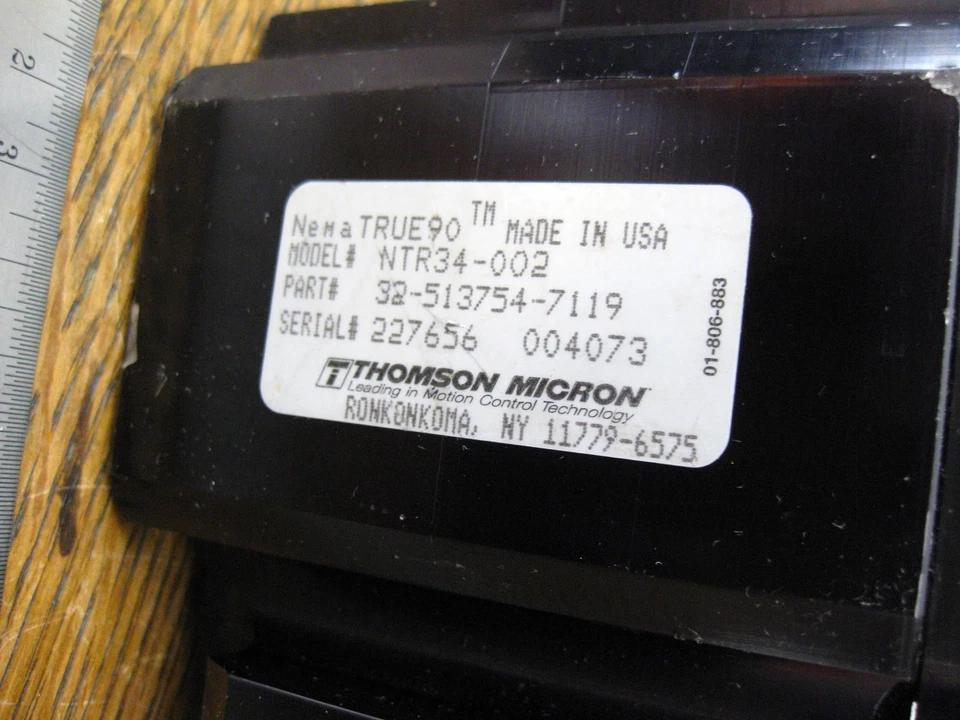 THOMSON MICRON NEMA 34 True90 RIGHT ANGLE GEARHEAD 32-513754-7119 NTR34-002 2:1 - Image 2 of 4