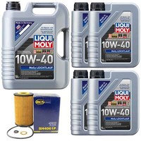 MotoröL Set MOS2 10W-40 Liqui Moly 9 Liter + ÖLfilter FüR Nissan Interstar X70