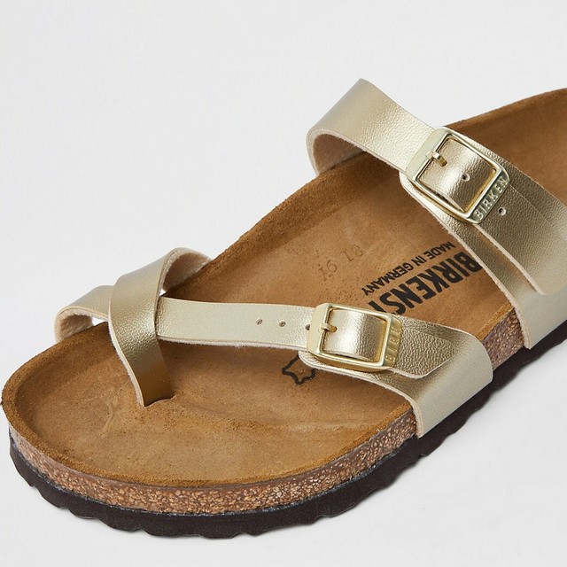 Birkenstock Womens Mayari Gold Sandals EUR 36 (1403219) for sale online | eBay