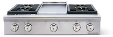 American Range ARSCT364GDNAT 36" Stainless LP Gas Rangetop NIB #123539 MPA