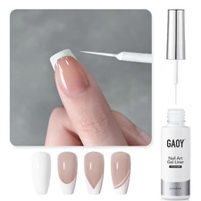 White Swirl Gel Nail Polish Art Liner, 8Ml Classic Colors for Nail Paint Design