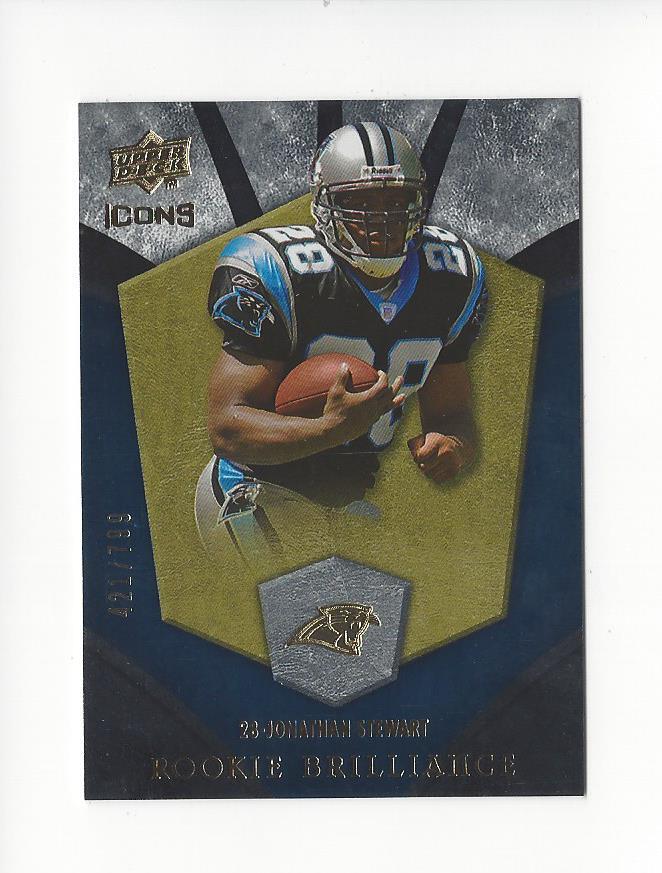 Jonathan Stewart Upper Deck Icons Rookie Brilliance #RB20 Silver