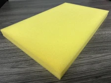 REBOXX Brass Model Train Foam - Bulk Sheet Pad 12" X 8" X 1/2" UV Stable Yellow