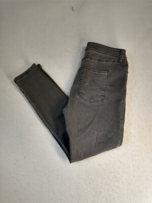 Arizona Jean Co Womens Denim Jeans 13 Juniors Black Jegging Superflex Mid Rise
