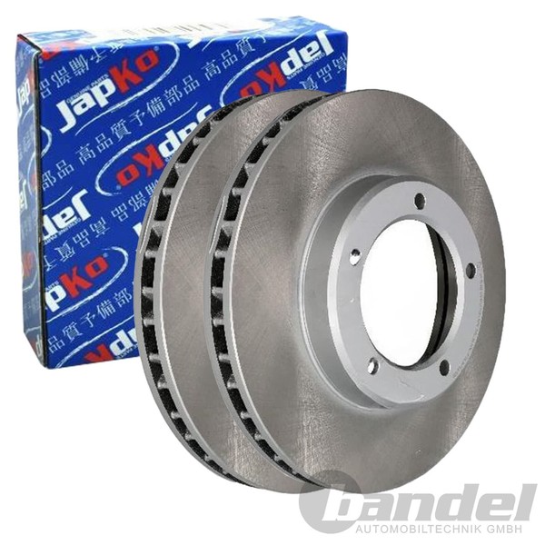 2X Japko Bremsscheiben Vorne 322Mm BelÜFtet Passend FÜR Toyota Land-image