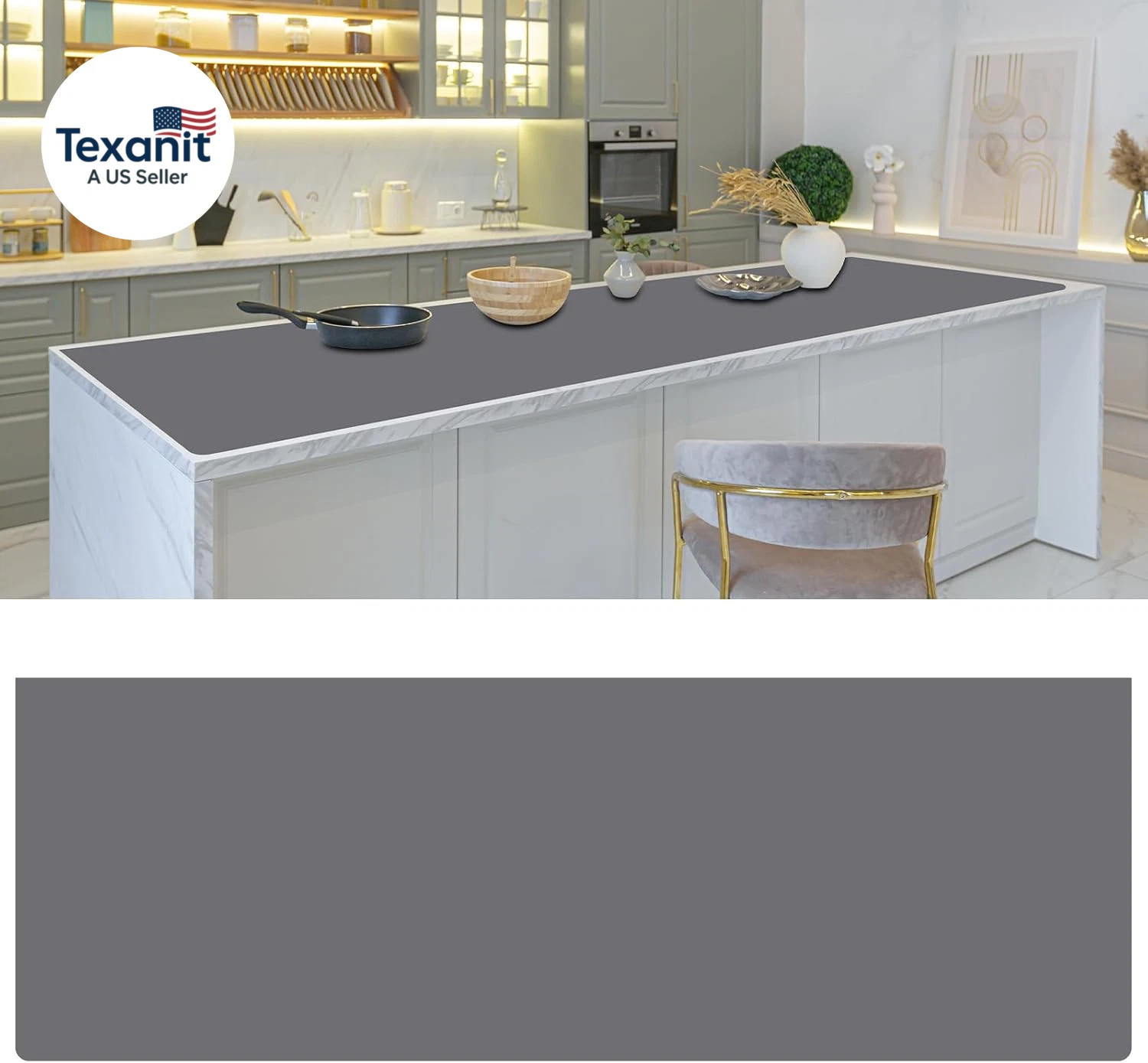 Silicone Mats for Kitchen Counter in Roll 120'' X 24'' Nonslip Cuttable Heat Res