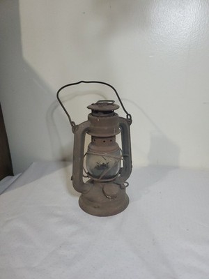 Dietz Vintage Metal Railroad Lantern with Glass Globe, Classic Railroad Lighting