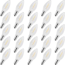 GvvooHome 25 Pack C7 5000K LED Replacement Christmas Light Bulbs