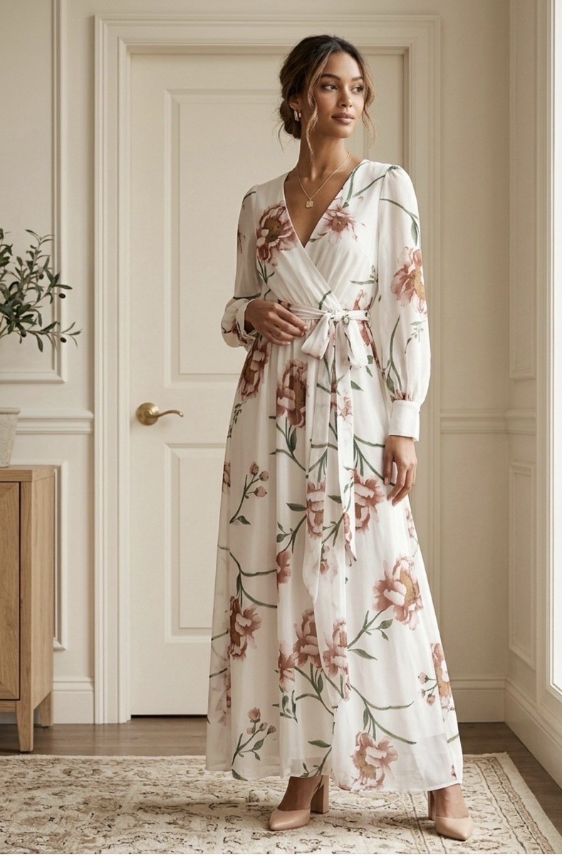 fashion nova maxi dress long sleeve Vestido Sienna - Chocolate Available In Mauve/combo Asymmetrical Cut Out Slinky Mock