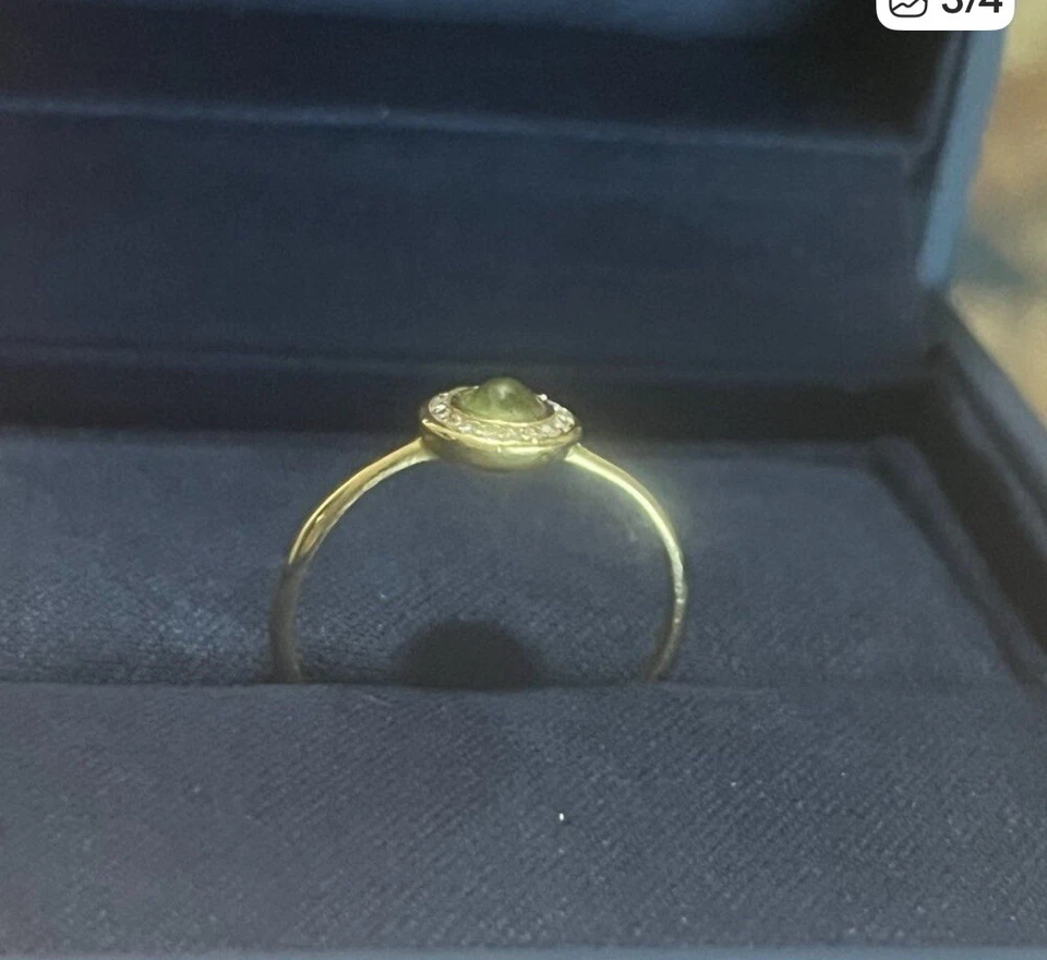 Delicado anillo Ippolita Lollipop oro 18k período diamantes talla 7 Foto 3 de 4