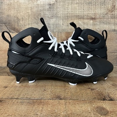 Nike LAX Lacrosse Cleats Mens Size 13 Huarache 9 Elite Mid Black FD0088-101 NEW