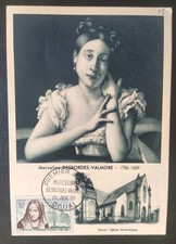 CARTE MAXIMUM PREMIER JOUR  1959 TIMBRE N°1214 MARCELINE DESBORDES VALMORE DOUAI