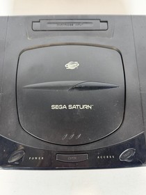 SEGA SATURN BLACK CONSOLE MK-80000 *TESTED & WORKING*