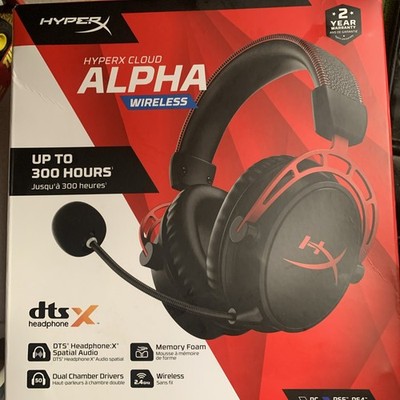HyperX Cloud Alpha Wireless DTS X Headphone Black