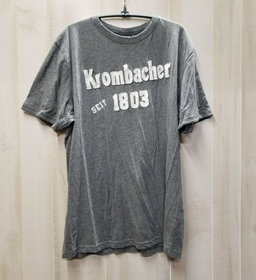 Krombacher Seit 1803 T-shirt, Sz XXL, Gray Spellout, super soft, short sleeve