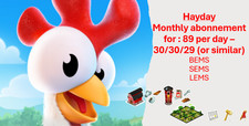 Hayday Monthly abonnement - BEMS / SEMS / LEMS - daily automatic distribution