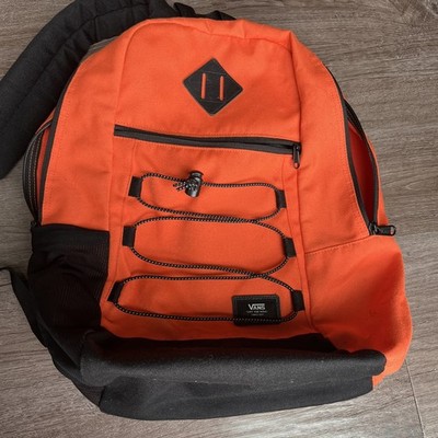 Vans Off The Wall Snag Flame Orange High Visibility Laptop Backpack NWT
