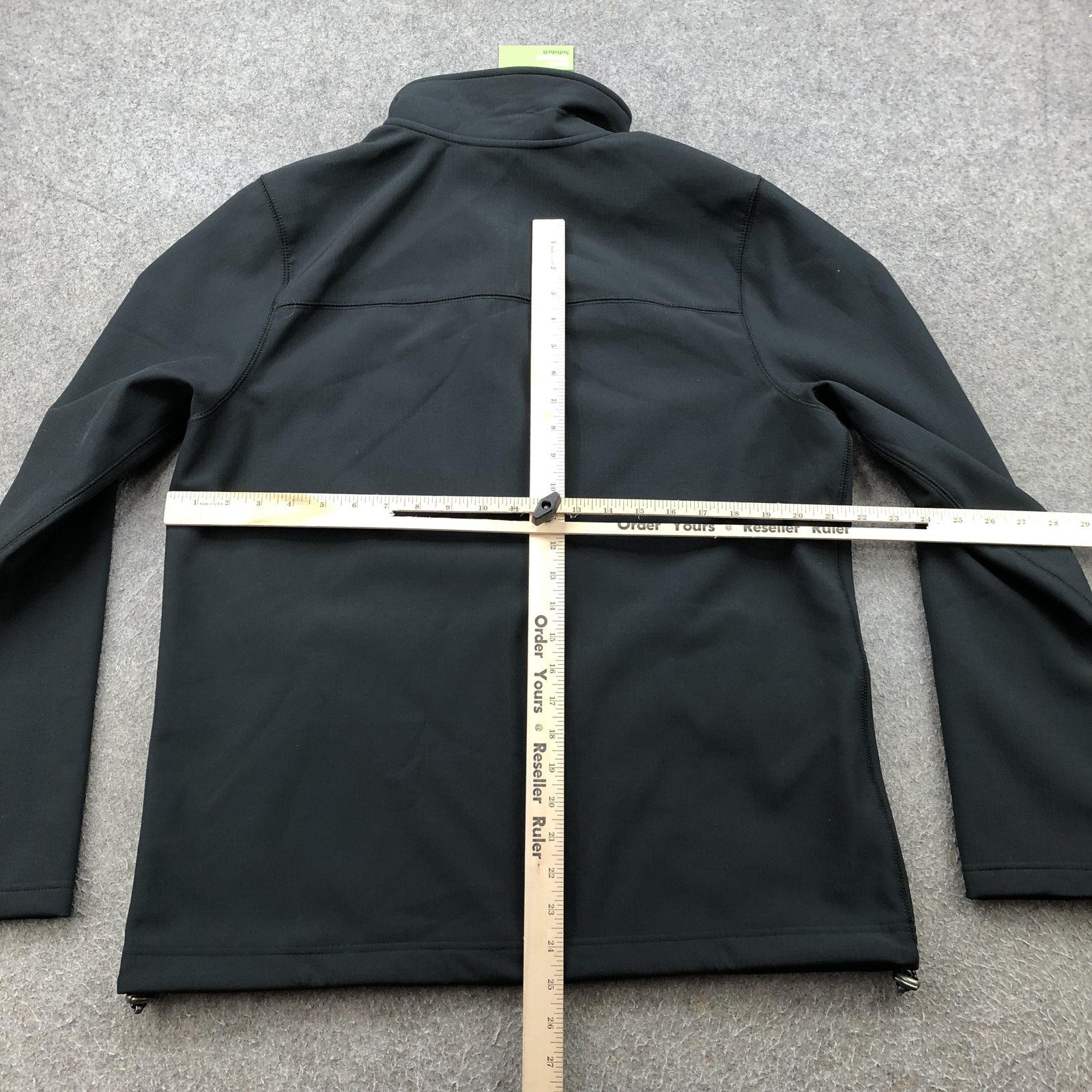 LL Bean Jacket Mens Medium Black Windproof Softsh… - image 9