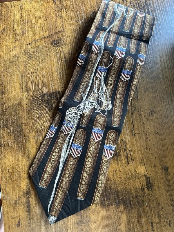 Prestige All Silk Tie Smoking Cigars