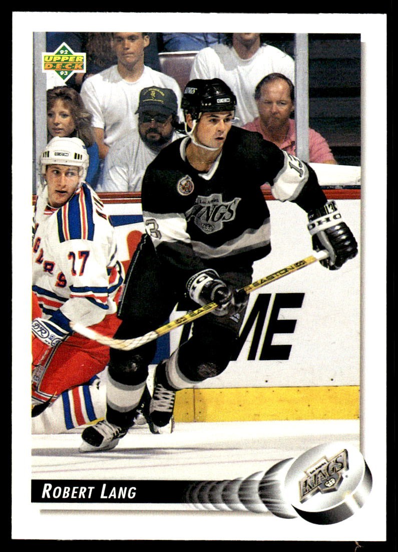 1992-93 Upper Deck #552 Robert Lang Los Angeles Kings Rookie Hockey Card
