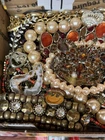 Vintage & Modern Some Signed Costume Jewelry Lot Full Small Priority Box # 19