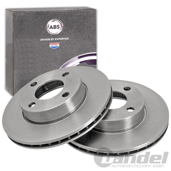 2X ABS Bremsscheiben 256Mm BelÜFtet Vorne Passend FüR Audi 80 Cabriolet Coupe |-image