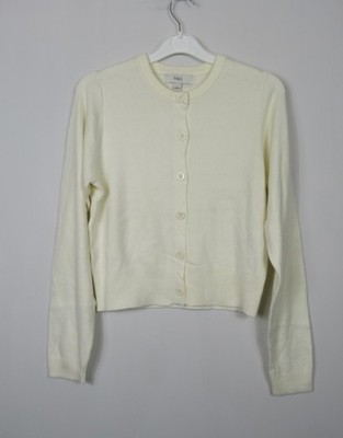 Marks & Spencer Womens  Crew neck Soft Touch Cardigan size Large Cream